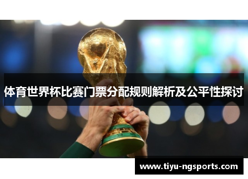 体育世界杯比赛门票分配规则解析及公平性探讨